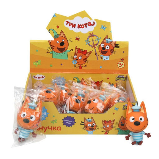 Супер Жим. Игрушка тянучка "Три Кота. Коржик" наполн. песок, дисп., поштучно арт.TG-211019-1-CAT2-SD