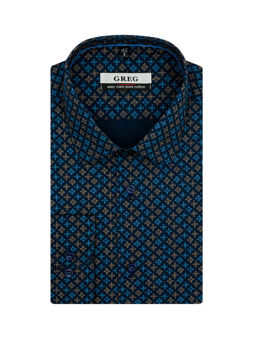Сорочка мужская длинный рукав GREG 223/231/8325/Z/1p  фото 2