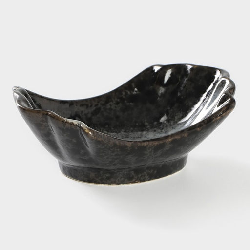 Салатник фарфоровый Magistro Ночной дождь, 1384,5 см, цвет черный  фото 2