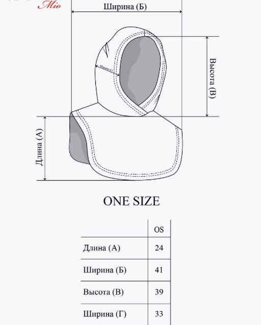 Капор Футер 3-ех нитка начес графит - Solo mio фото 6