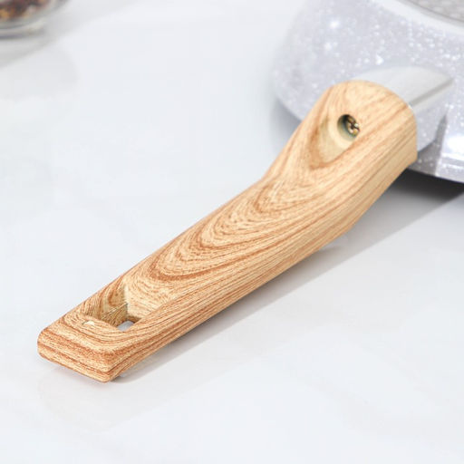 Сковорода Magistro Natural, d=20 см, кованый алюминий, ручка soft-touch, антипригарное покрытие, индукция, серая фото 5