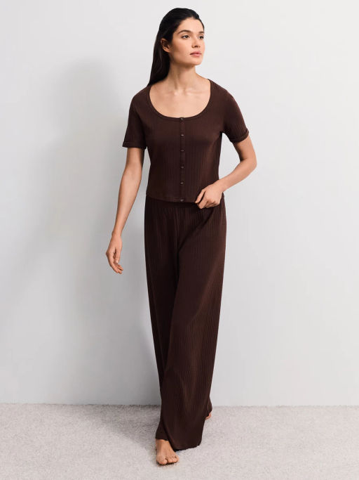 Домашняя блузка из ажурного хлопка ZR2603122807-20 / Zarina