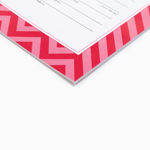 Цена за 3 шт. Медицинская карта, формат А4, 16 листов. Форма № 026/у-2000 «Розовый»