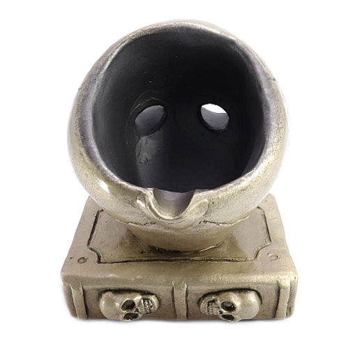 Пепельница Череп на книге - защита от врагов видимых и не видимых h-12см ХРУПКОЕ