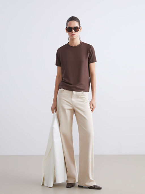 Straight Fit Kad?n Jean Pantolon