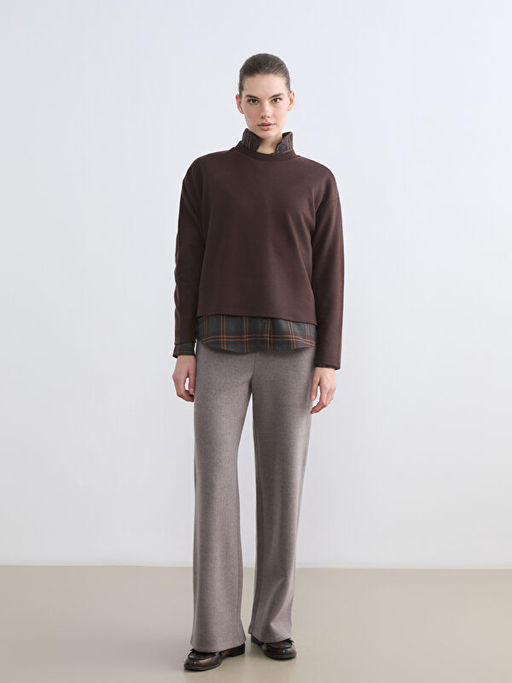 Bisiklet Yaka Kad?n Sweatshirt