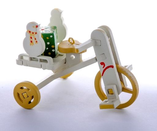 Елочная игрушка - Детский велосипед с багажником 1013 SnowMan - Idh фото 4