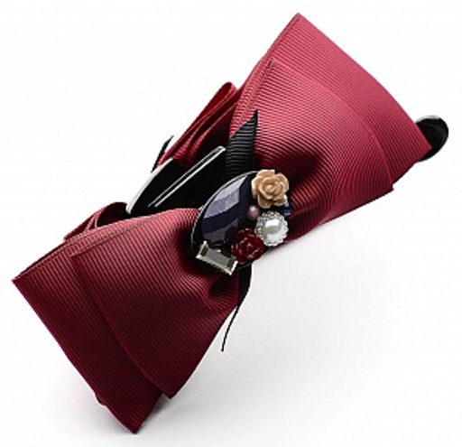 Заколка-банан PU0330 бордо