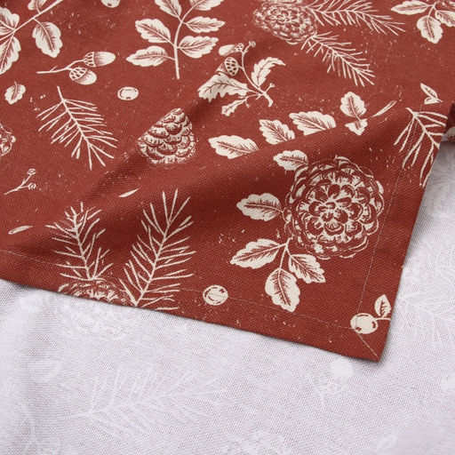 Скатерть Этель New Years plants 149?180 см, 100% хл, рогожка 186 г/м?