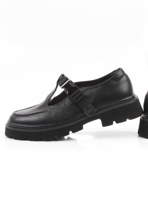 06-DLG06-1 BLACK Туфли женские (натуральная кожа)