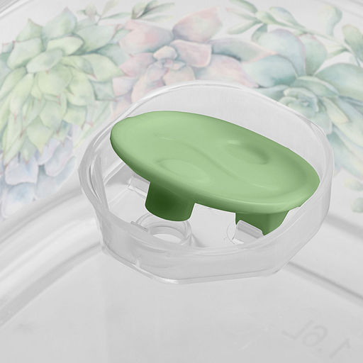 Емкость для СВЧ Bergamo 1,6л с клапаном с декором (бесцветный) 221199701/00 - Homestar фото 2