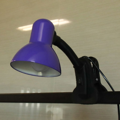 Светильник настольный на прищепке фиолетовый / 108BXIAO-6 / Ex27 /уп 70/ - ГалеонТрейд фото 2