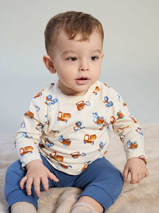 Bisiklet Yaka Erkek Bebek Ti??rt ve E?ofman Alt?