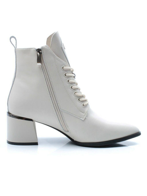 01-PCG270-2 LT.BEIGE Ботинки демисезонные женские (натуральная кожа, байка)