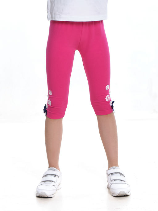 Бриджи для девочки с принтом UD 4003 малина - Mini maxi фото 2