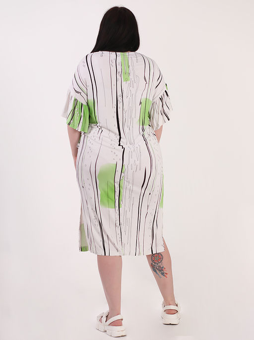 Платье летнее длинное из хлопка - Almond фото 5