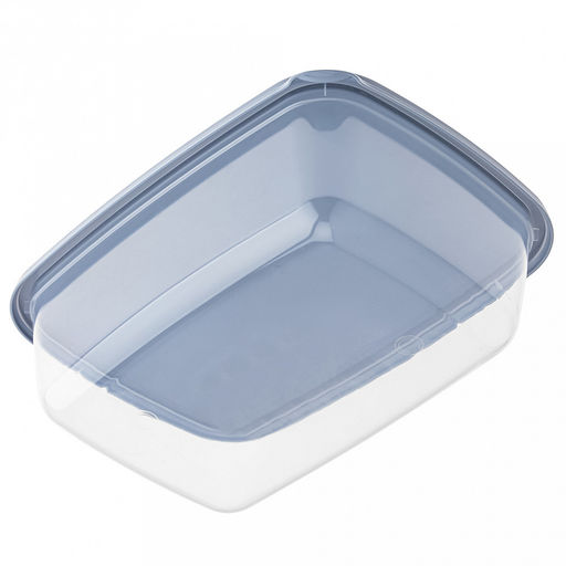 Контейнер для продуктов пластмассовый Романо 1,6л, 23х16,4х6,9см, серо-голубой, подходит для СВЧ (Россия) - Домашняя мода фото 5
