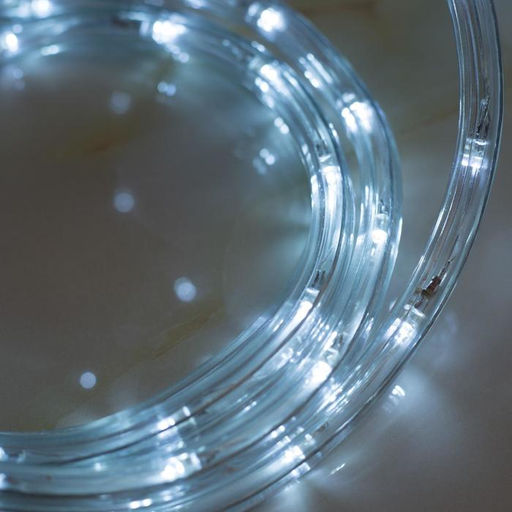 Световой шнур Luazon Lighting 10 мм, IP65, 5 м, 24 LED/м, 220 В, 8 режимов, свечение белое  фото 3
