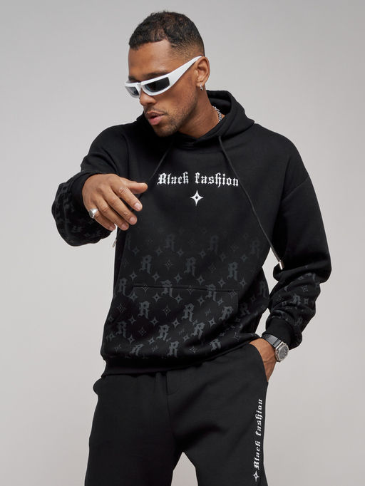 Спортивный костюм мужской трикотажный демисезонный черного цвета 12010Ch - Mtforce фото 20