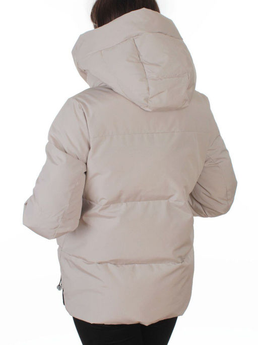 PE23-2 BEIGE Куртка зимняя женская оверсайз (150 гр. холлофайбер)