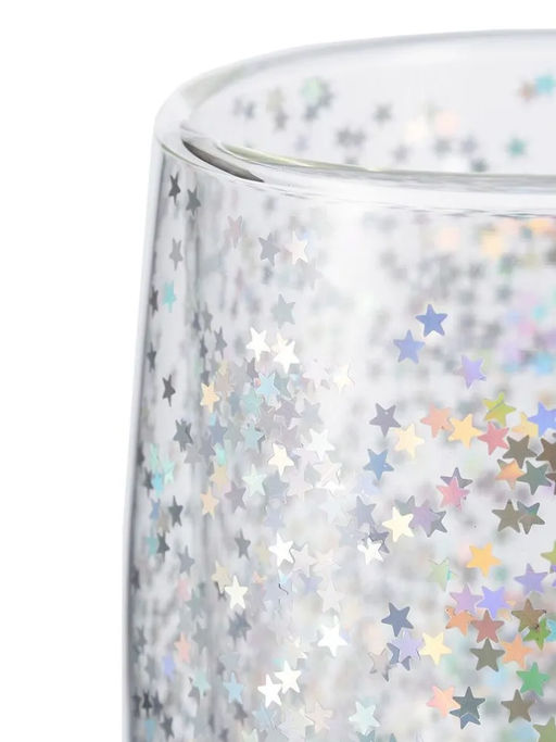 52093 GIPFEL Набор из 2 кружек CHRISTMAS STAR 350 мл с двойными стенками, с декоративным наполнителем. Материал: боросиликатное стекло, ПЭТ.
