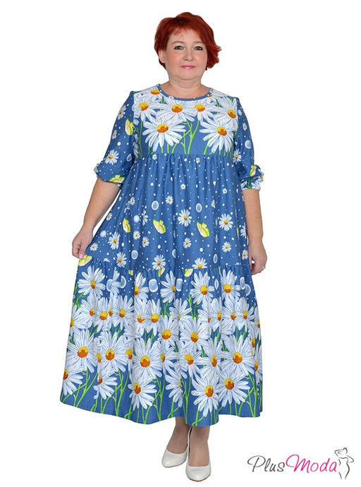 Платье Модель №1502 размеры 44-84 - Plusmoda фото 2
