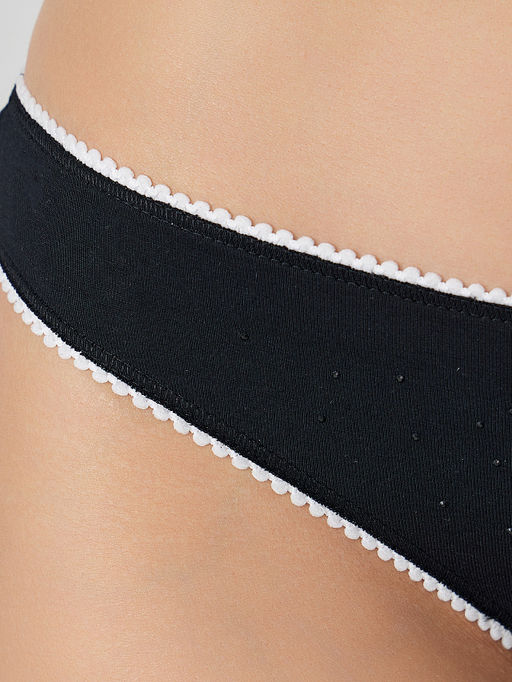 Цена за 2 штуки! Трусы бразилиана женские черные - Mark formelle фото 5