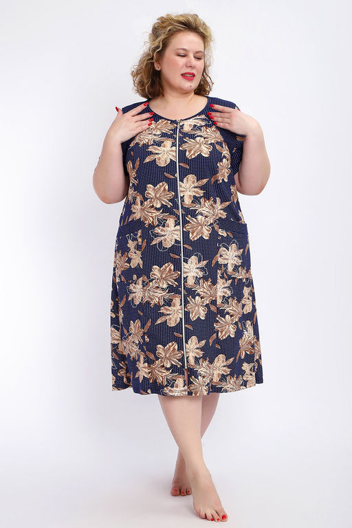 Халат 004 домашний на молнии