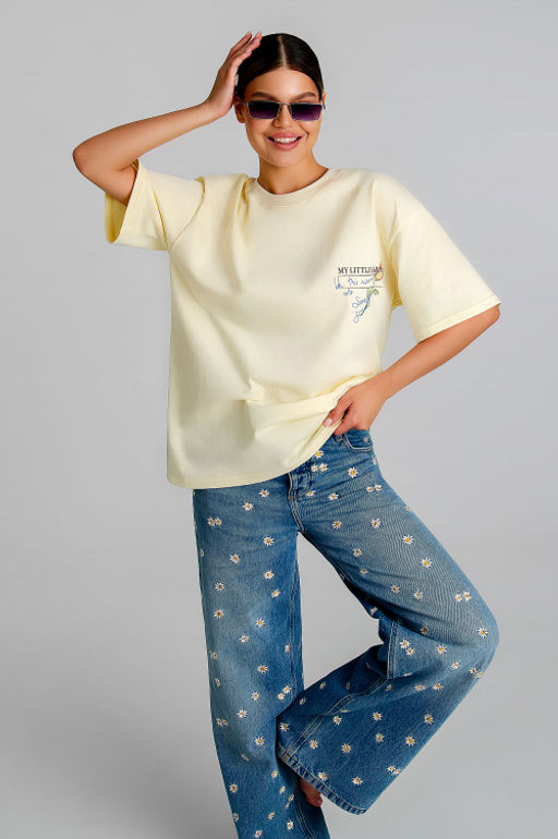 Арт. 31164 Футболка женская  44-52 (5 шт) Цвет:молочный