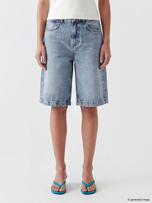 Шорты джинсовые женские Bermuda Fit