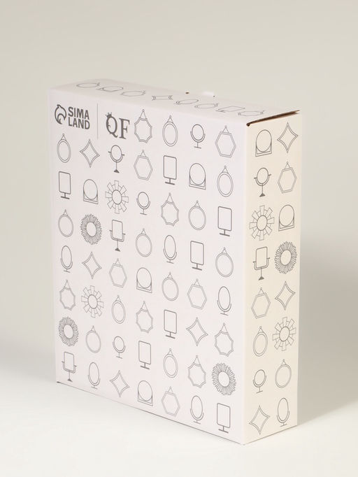 Зеркало настольное BAMBOO, прямоугольное, 16.5×19×4.5 см, (12.5×17 см), бамбуковое