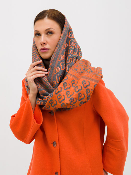 В составе шерсть. Большой теплый двусторонний палантин - Tantino фото 3