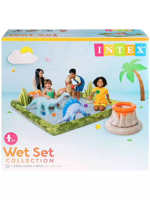 Игровой центр надувной Дино-парк 201х201х36 см - Intex фото 5