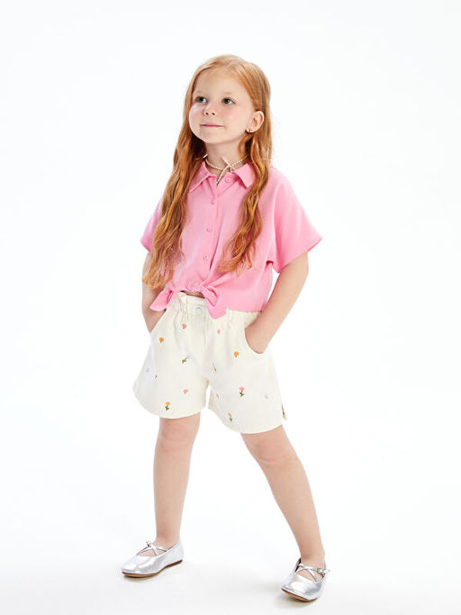 K?sa Kollu Basic K?z ?ocuk G?mlek