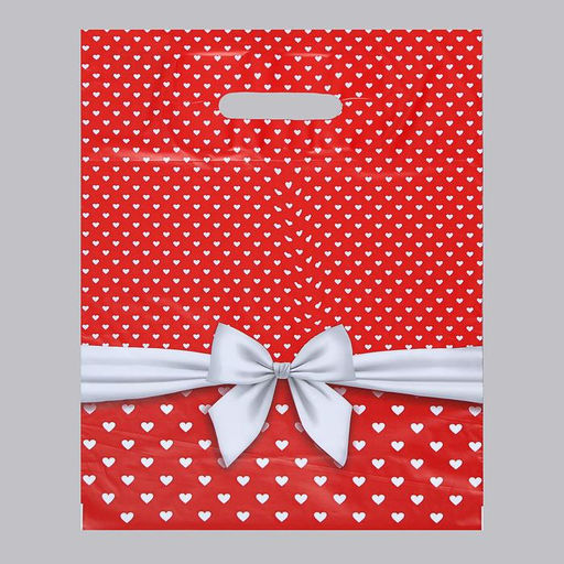 Цена за 50 шт. Пакет «Скарлетт», полиэтиленовый с вырубной ручкой, 35 мкм, 30×38 см