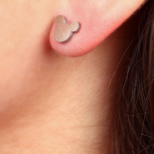 Серьги, набор украшений «Минни Маус», серебряный