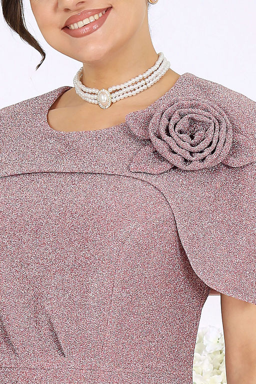 Платье Ninele 7524 пудра  фото 8