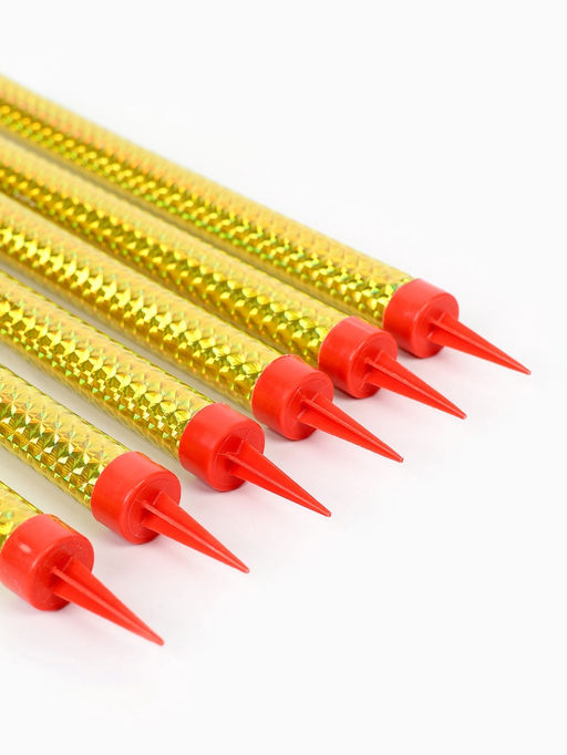 Свечи фонтаны в торт «Золото», 6 шт., 18 см, горение 50 сек