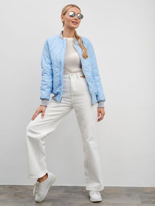 Женский бомбер ED-06 голубой - Yollochka фото 16