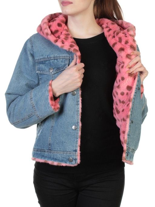 000 BLUE/CRIMSON Куртка джинсовая с плюшем Misifeer - Fashion фото 7