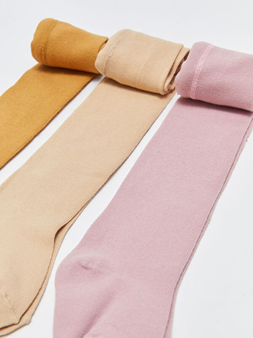 Basic K?z Bebek K?lotlu ?orap 3l? - Waikiki фото 2