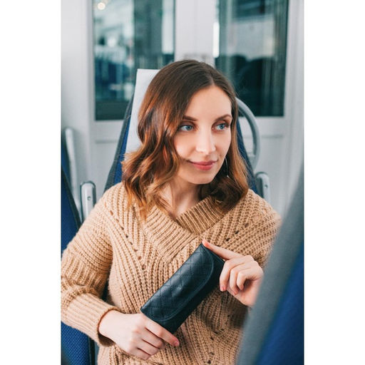 Набор кистей для макияжа SMOKY, 7 шт., футляр с кнопкой, чёрный