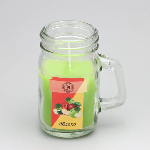 Свеча ароматическая в банке «Яблоко», 7.2×8.5 см, 190 г