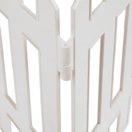 Ограждение декоративное, 35×210 см, 5 секций, пластик, белое, RENESSANS, Greengo