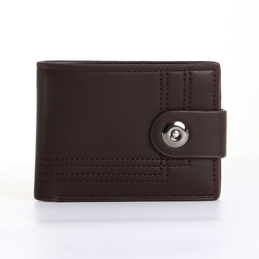 Портмоне мужское на магните, коричневое