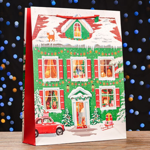 Пакет подарочный Сказочный дом, 33 х 42,5 х 10 см - Simaland фото 2