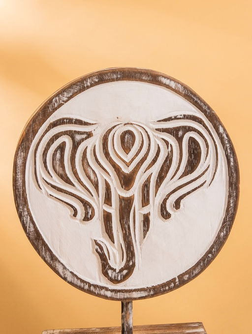 Цена за 2 шт. Сувенир на подставке «Голова слона», 25×10×32 см, дерево