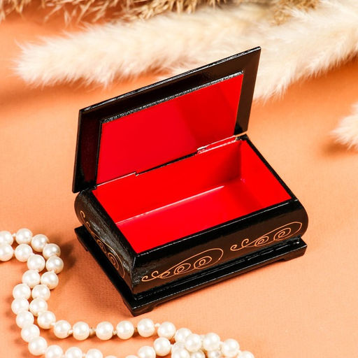 Шкатулка Два лебедя , 6х9 см , лаковая миниатюра - Simaland фото 2