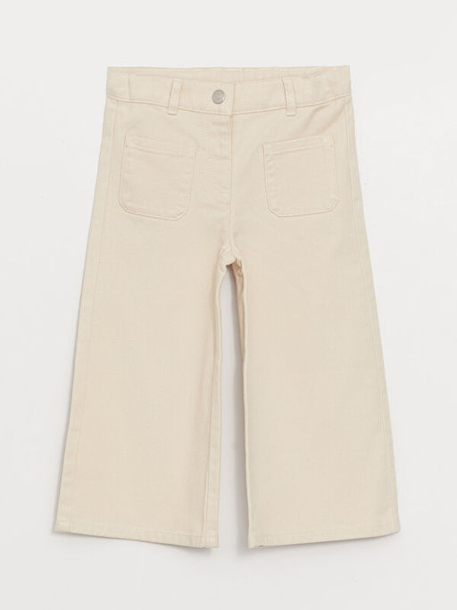 Basic Geni? Pa?a Gabardin K?z Bebek Pantolon