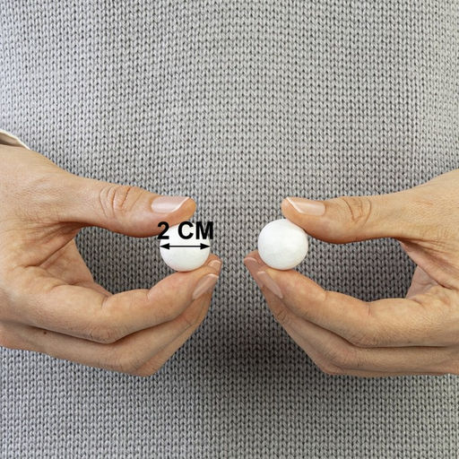 Цена за 2 шт. Пенопластовые заготовки для творчества "Шарики" набор 10 шт 2 см